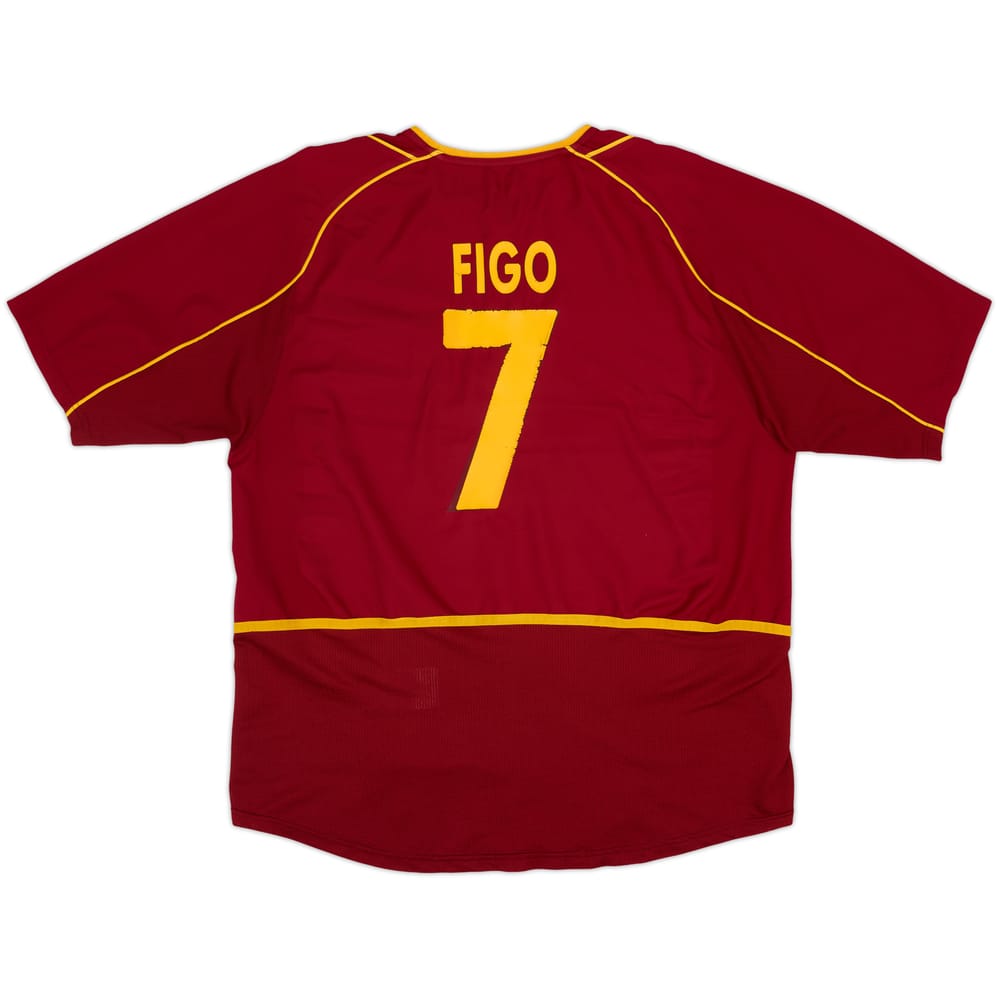 2002-04 Portugal Camiseta Local Figo #7 - 5/10 - (M)