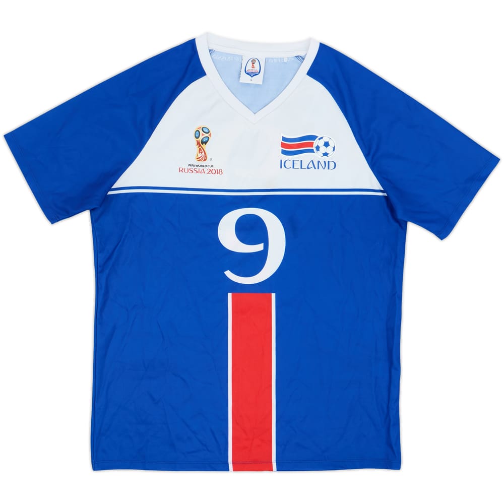 Camiseta de aficionado de Islandia de la Copa del Mundo 2018 #9 - 7/10 - (L)