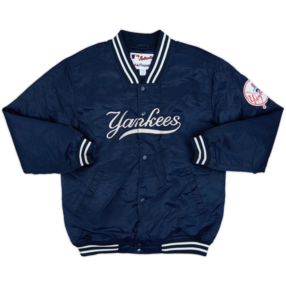 2000s New York Yankees Majestic Satin Varsity Jacket - 8/10 - (XL.Boys)
