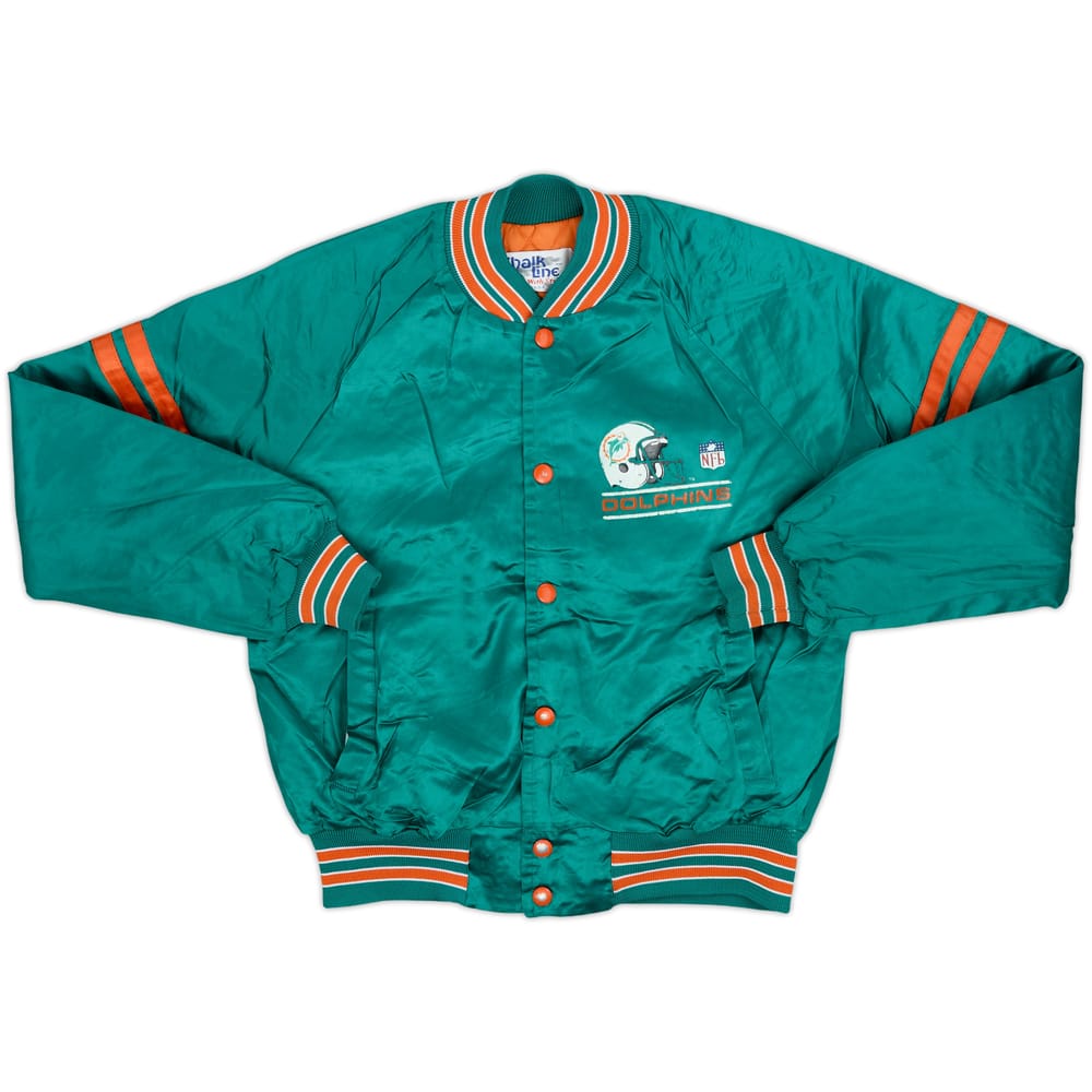1990s Miami Dolphins Chalk Line Satin Varsity Jacket - 5/10 - (XL.Boys)