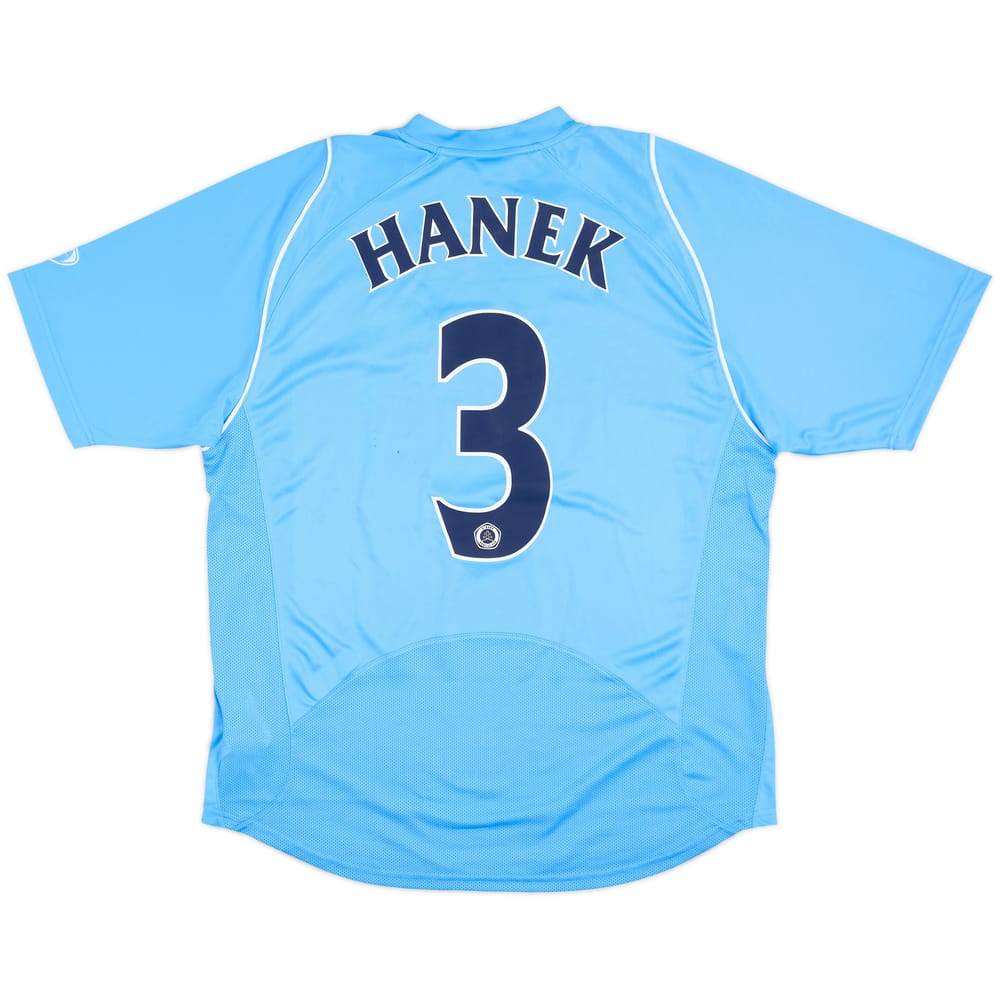 2006-07 Slovan Bratislava Squad Signed Home Shirt Hanek #3 - 8/10 - (L)