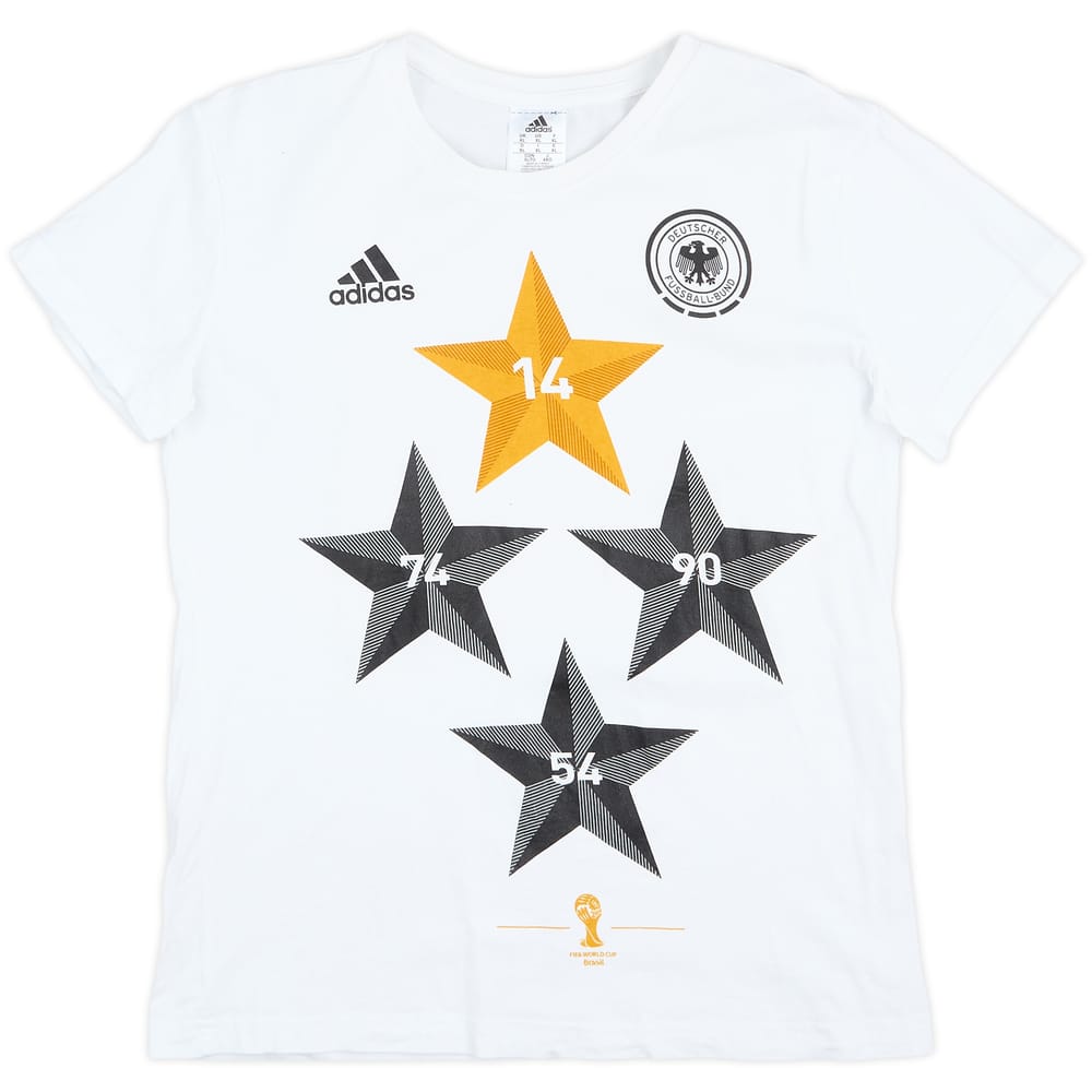 2014 Germany adidas World Cup Winners Cotton Tee - 8/10 - (Women's XL)