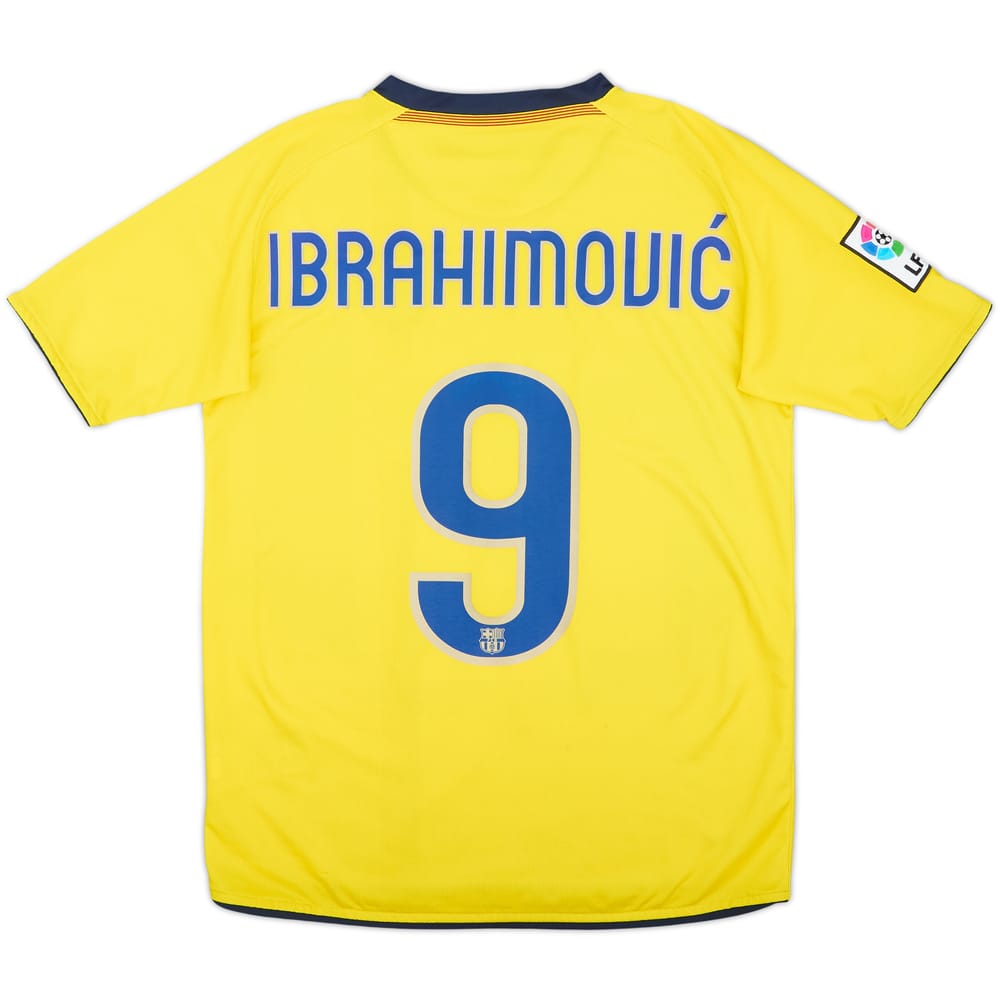 2008-10 Barcelona Away Shirt Ibrahimovic #9 - 6/10 - (XL.Boys)