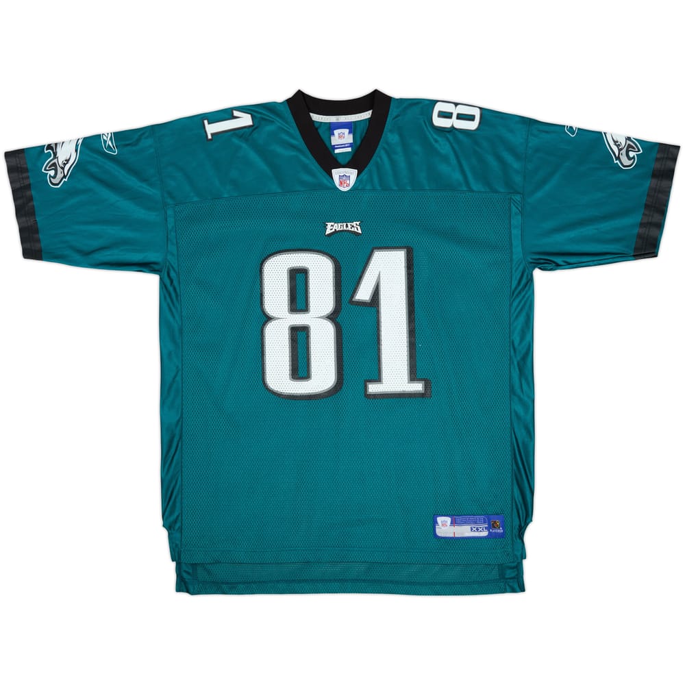 2005-06 Philadelphia Eagles Owens #81 Reebok On Field Home Jersey - 9/10 - (XXL)