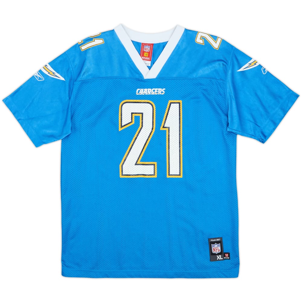 2007 San Diego Chargers Tomlinson #21 Reebok Replica Alternate Jersey - 7/10 - (XL.Boys)