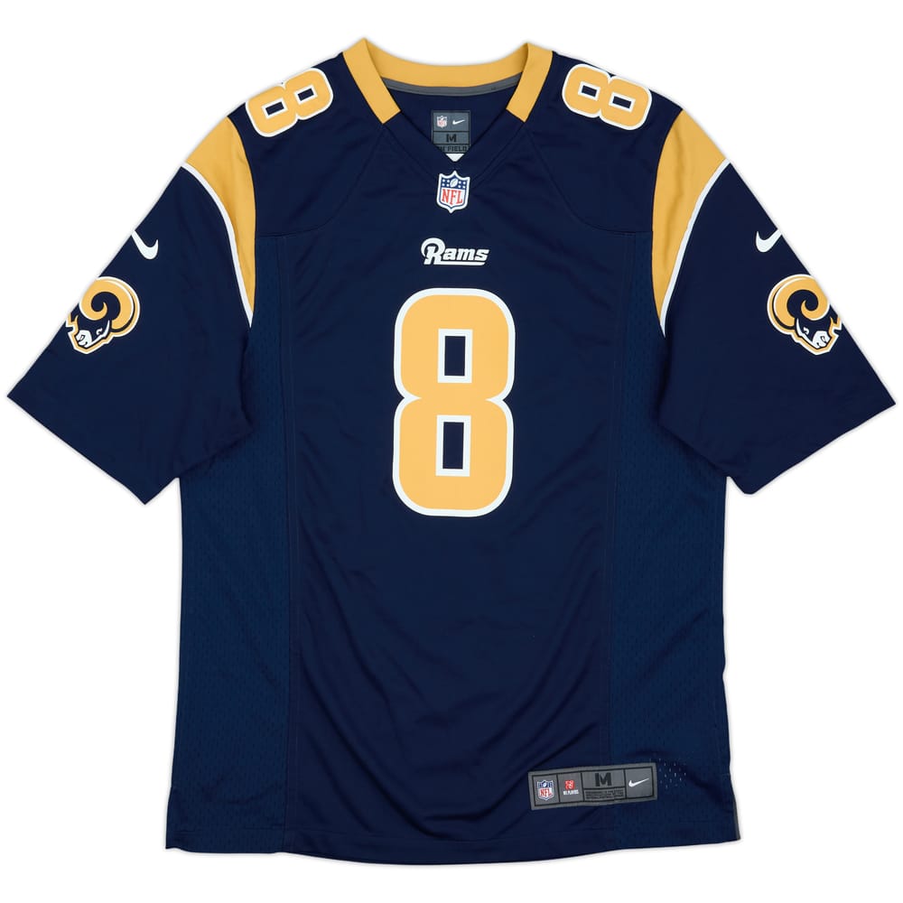 2012-14 St Louis Rams Bradford #8 Nike Game Home Jersey - 7/10 - (M)