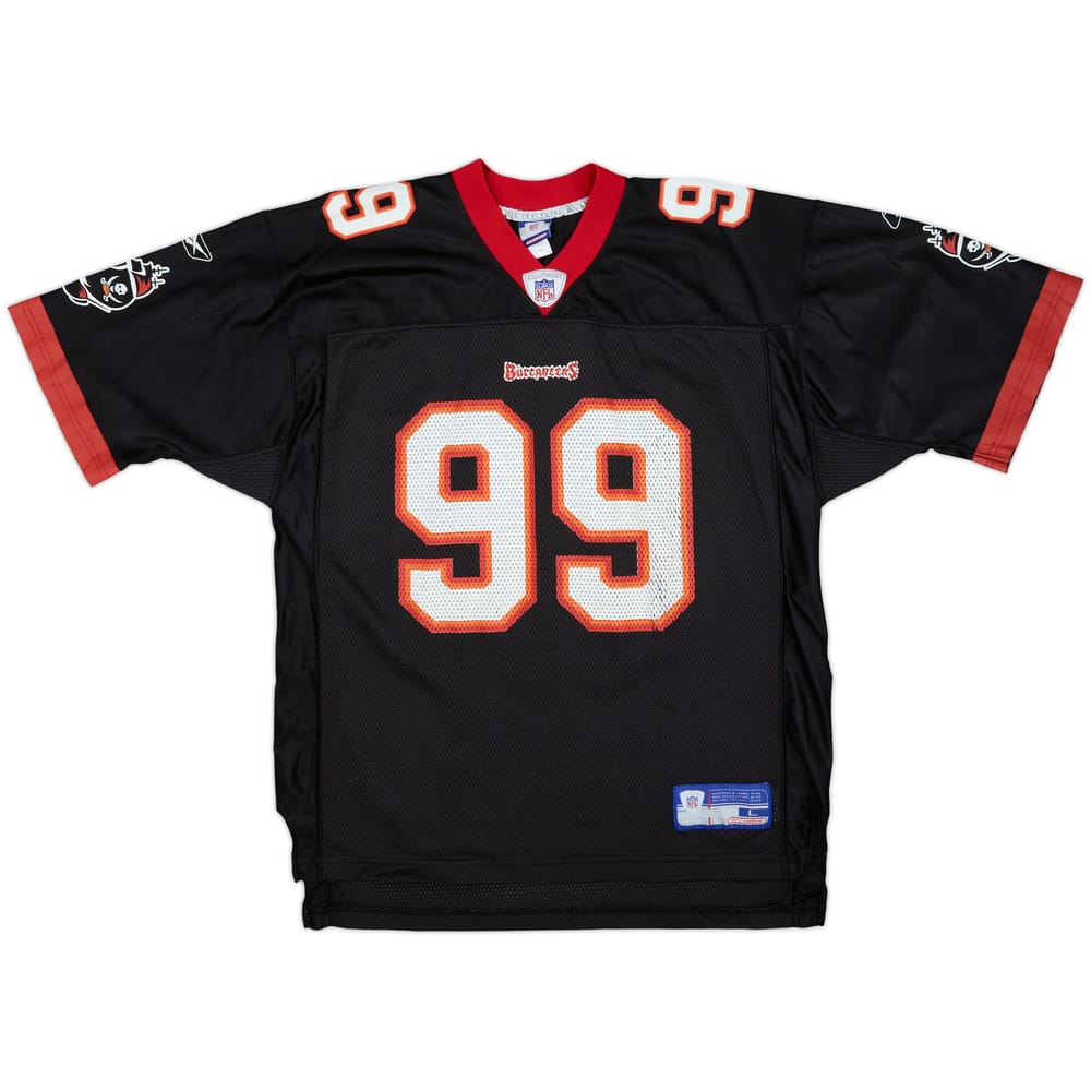 2002-03 Tampa Bay Buccaneers Sapp #99 Reebok On Field Alternate Jersey - 7/10 - (L)