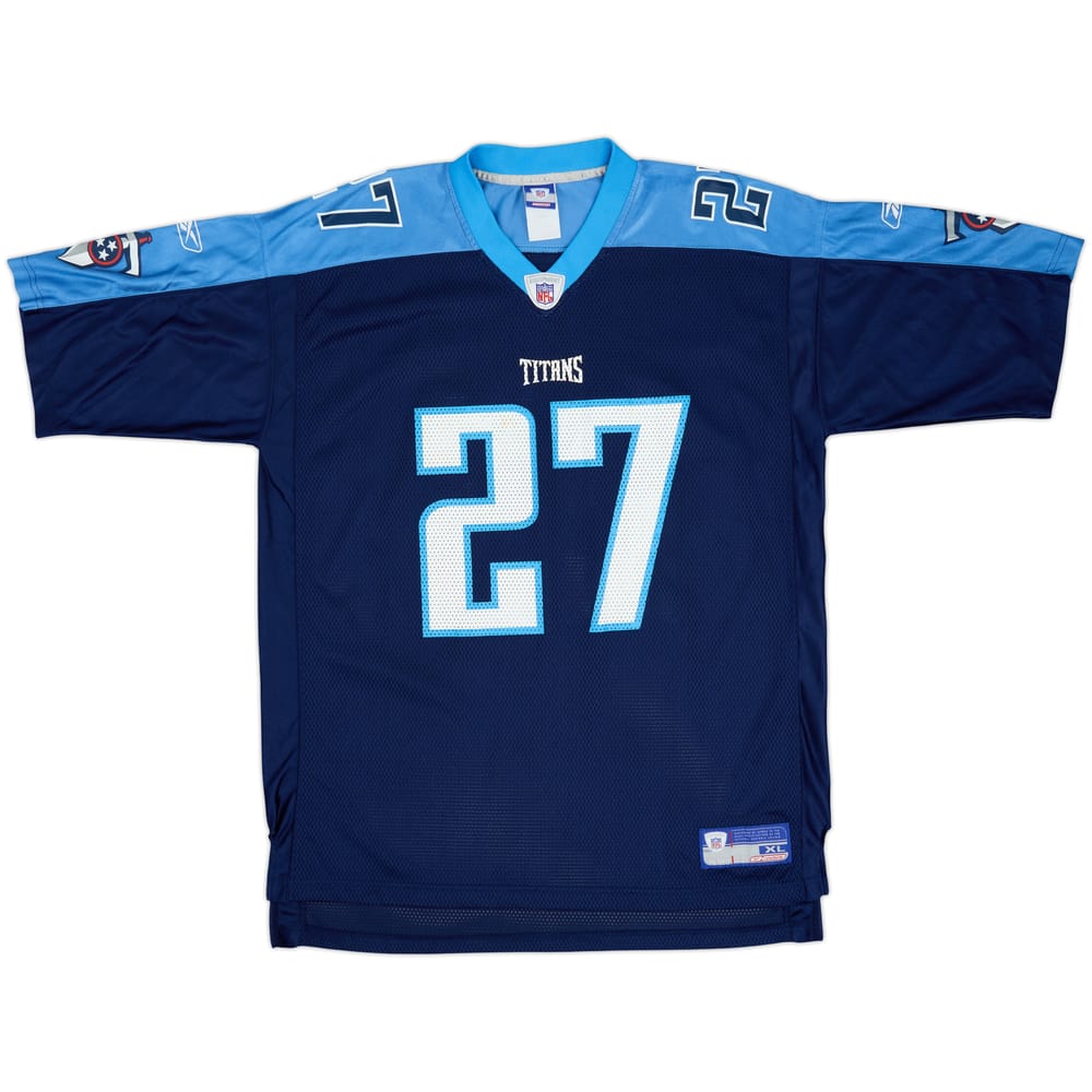 2002-03 Tennessee Titans George #27 Reebok On Field Home Jersey - 9/10 - (XL)