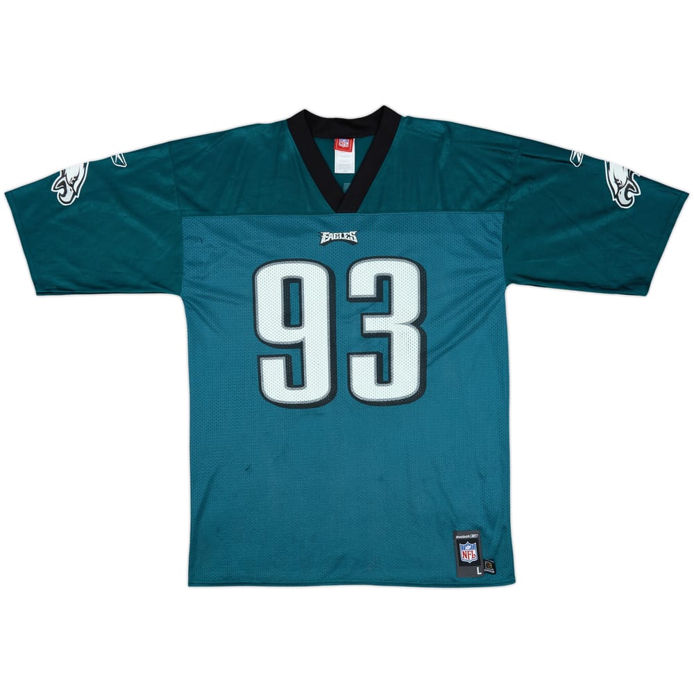 2005-06 Philadelphia Eagles Kearse #93 Reebok Replica Home Jersey - 3/10 - (L)
