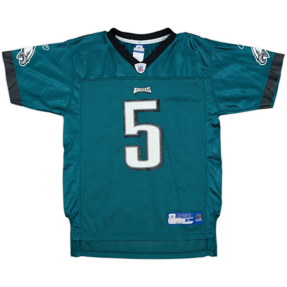 2005-06 Philadelphia Eagles McNabb #5 Reebok On Field Home Jersey - 7/10 - (L.Boys)