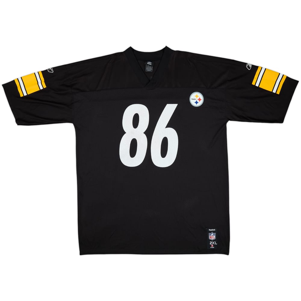 2008-11 Pittsburgh Steelers Ward #86 Reebok Replica Home Jersey - 8/10 - (XXL)