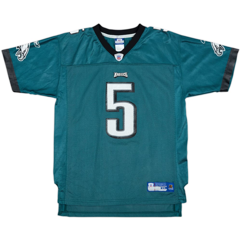 2005-06 Philadelphia Eagles McNabb #5 Reebok On Field Home Jersey - 9/10 - (XL.Boys)