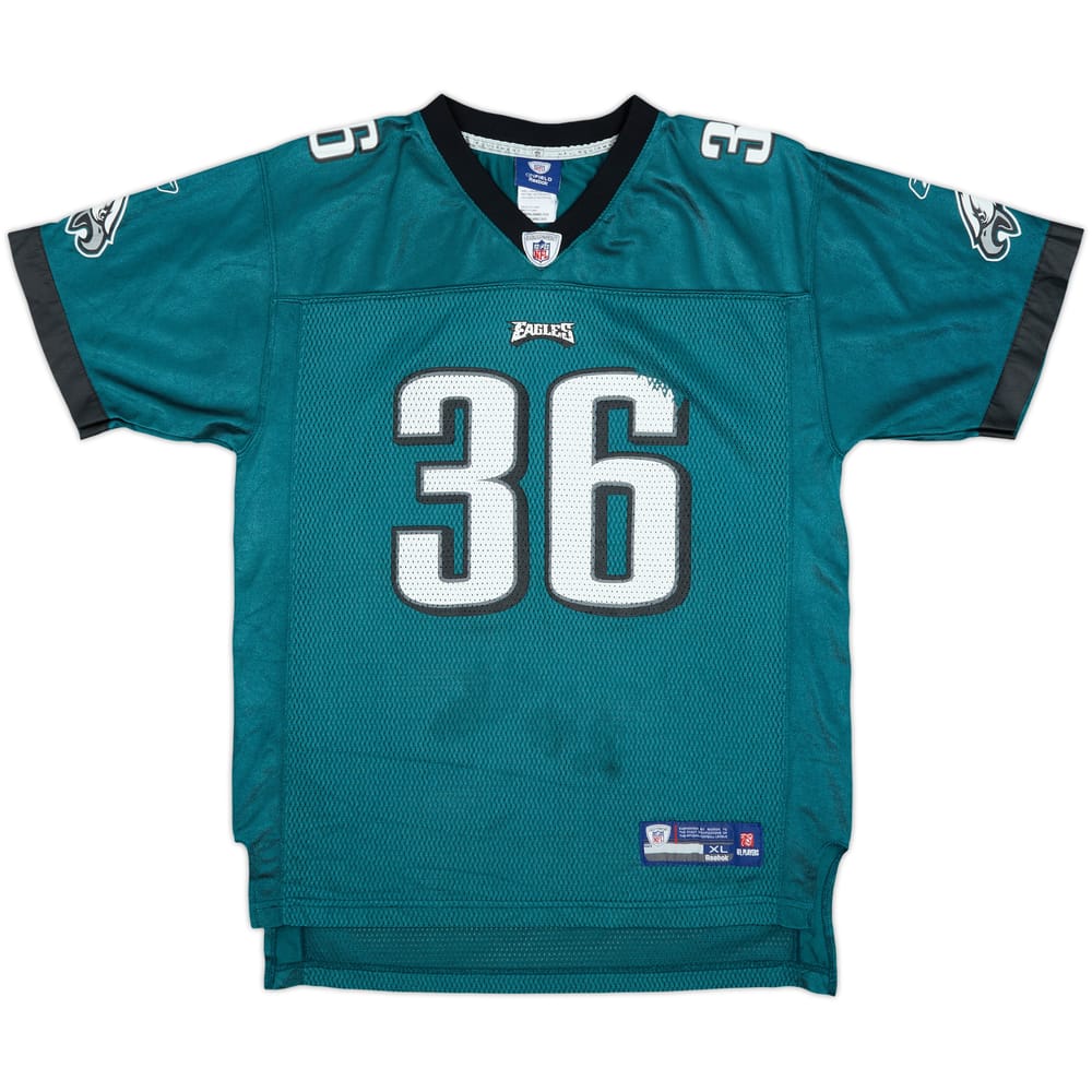 2008-09 Philadelphia Eagles Westbrook #36 Reebok On Field Home Jersey - 5/10 - (XL.Boys)