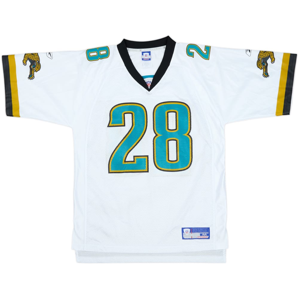 2002-04 Jacksonville Jaguars Taylor #28 Reebok On Field Away Jersey - 9/10 - (M)
