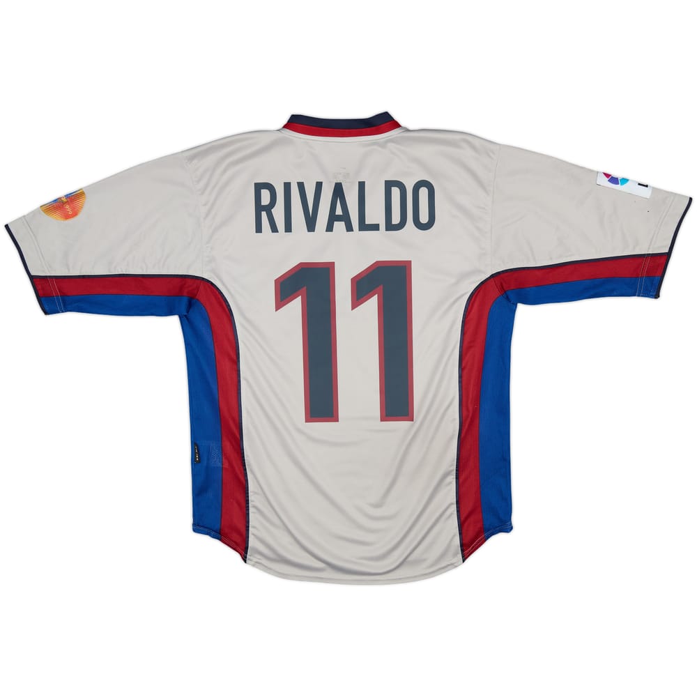 1998-01 Barcelona Away Shirt Rivaldo #11 - 7/10 - (M)