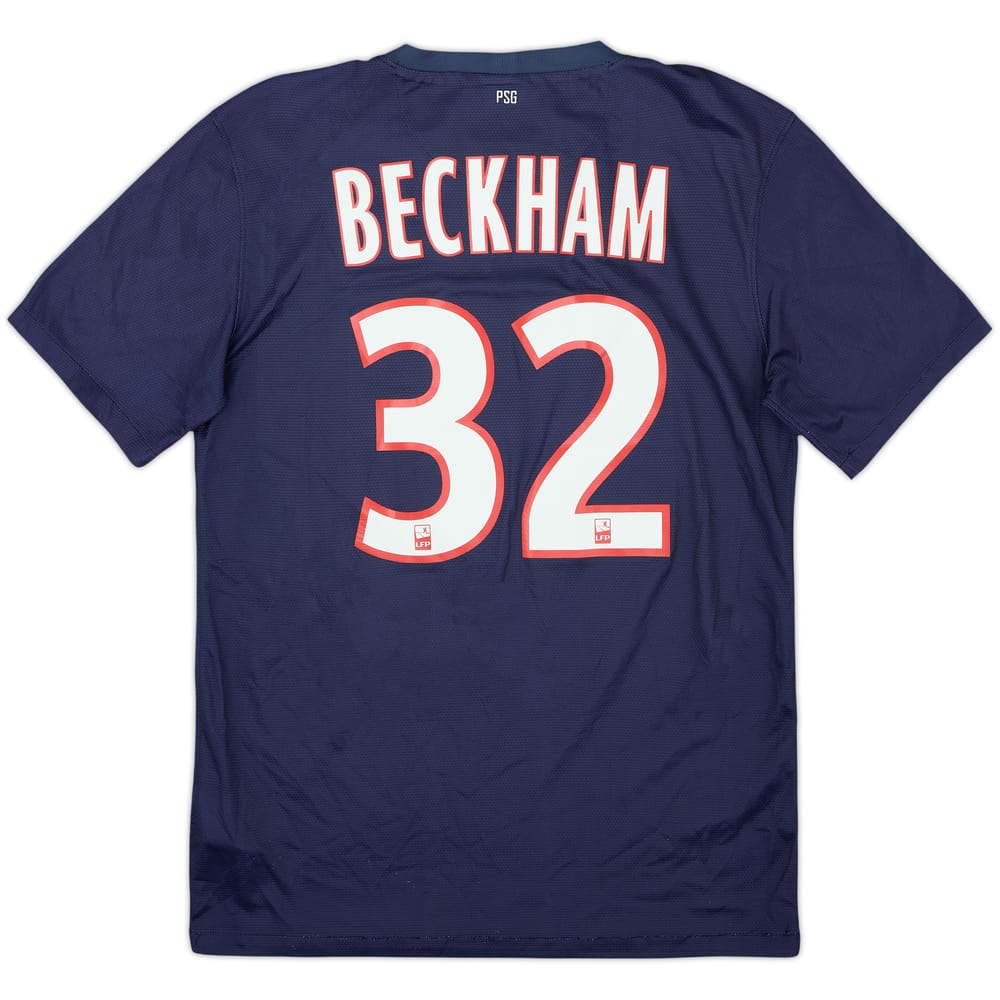 2012-13 Paris Saint-Germain Home Shirt Beckham #32 - 7/10 - (S)