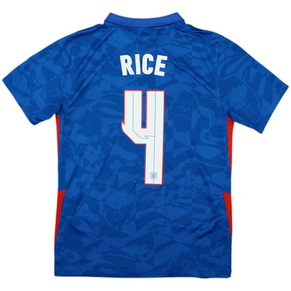 2020-21 England Away Shirt Rice #4 - 8/10 - (S)