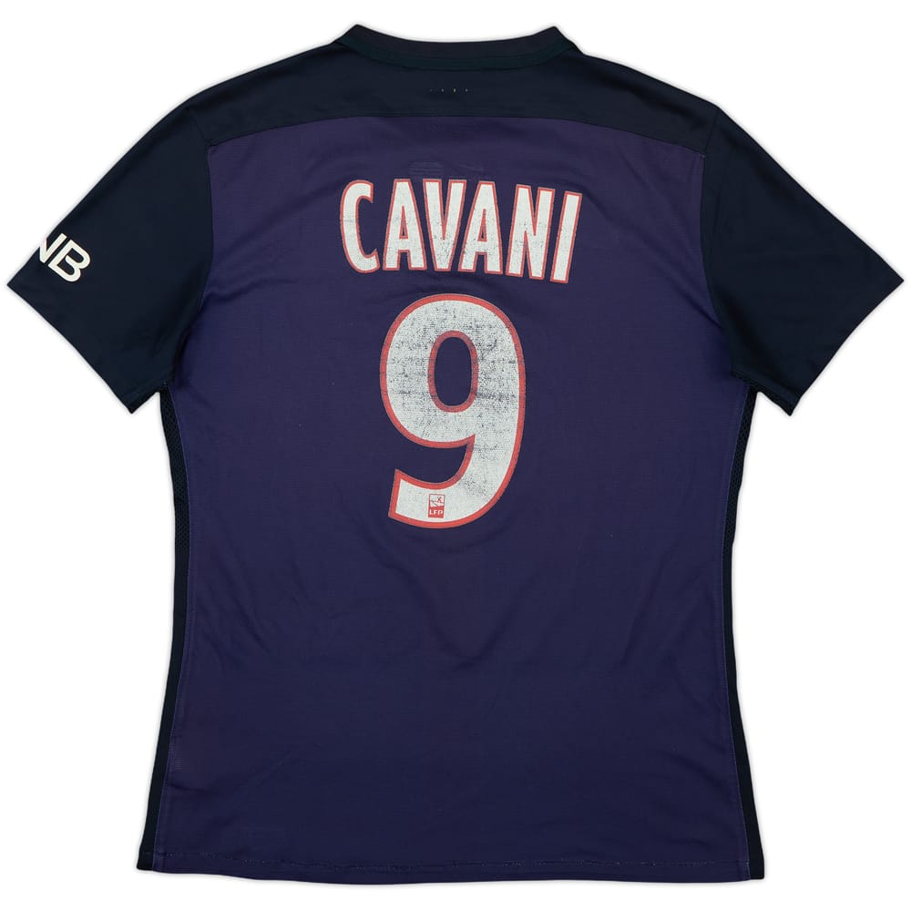 2015-16 Paris Saint-Germain Authentic Home Shirt Cavani #9 - 4/10 - (M)