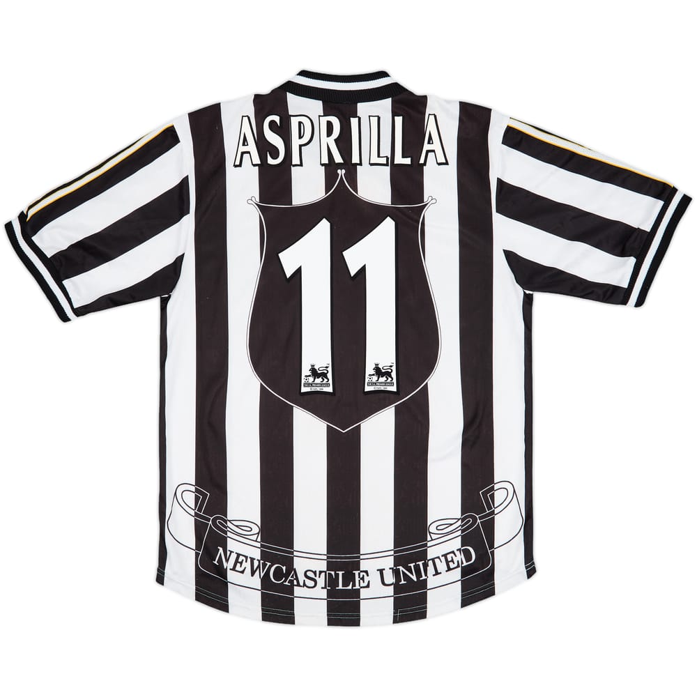 1997-99 Newcastle Home Shirt Asprilla #11 - 6/10 - (M)