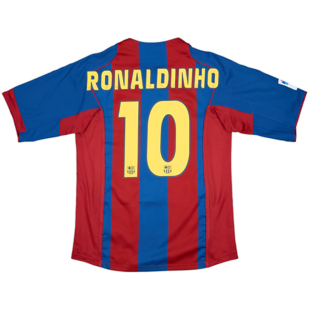 2004-05 Barcelona Home Shirt Ronaldinho #10 - 10/10 - (M)