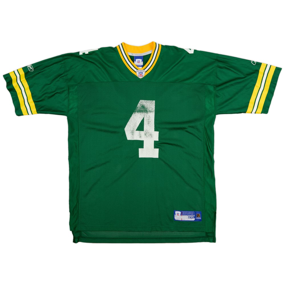 2005-06 Green Bay Packers Favre #4 Reebok On Field Home Jersey (Good) XXL