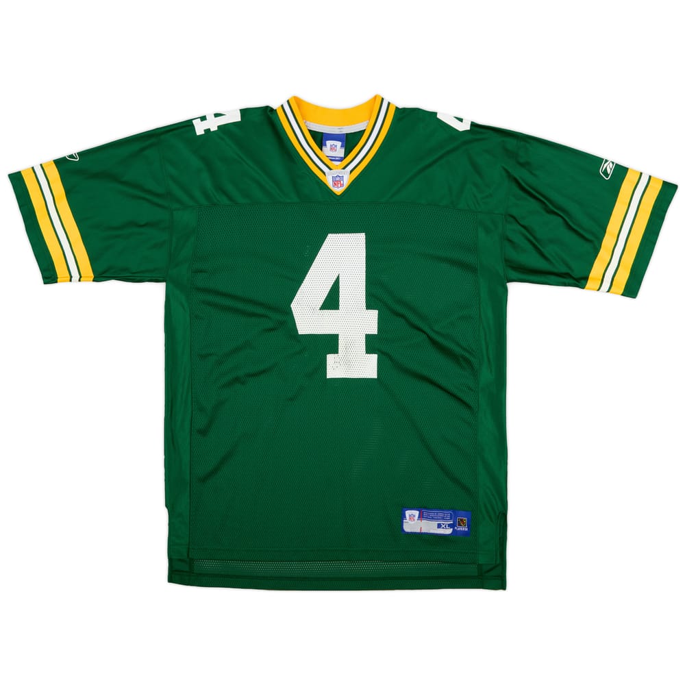 2005-06 Green Bay Packers Favre #4 Reebok On Field Home Jersey (Good) XL