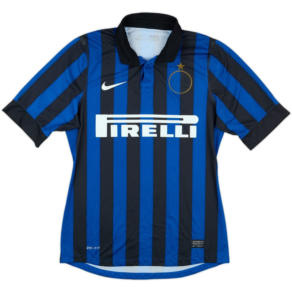 2011-12 Inter Milan Match Issue Home Shirt #6