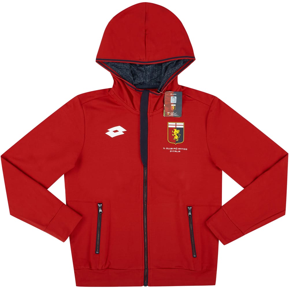 2017-18 Genoa Lotto Hooded Sweat Jacket (KIDS)
