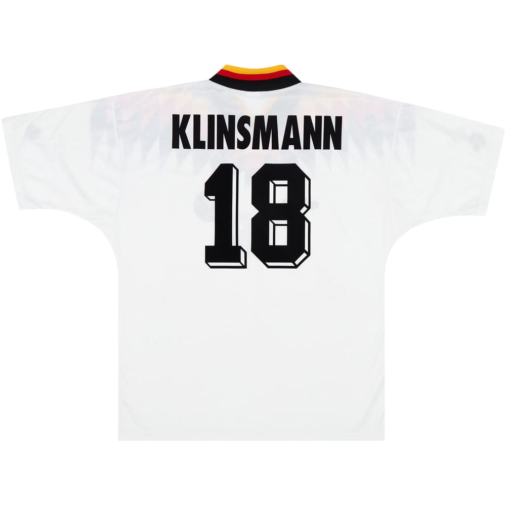 1994-96 Germany Home Shirt Klinsmann #18 (Excellent - 9/10)