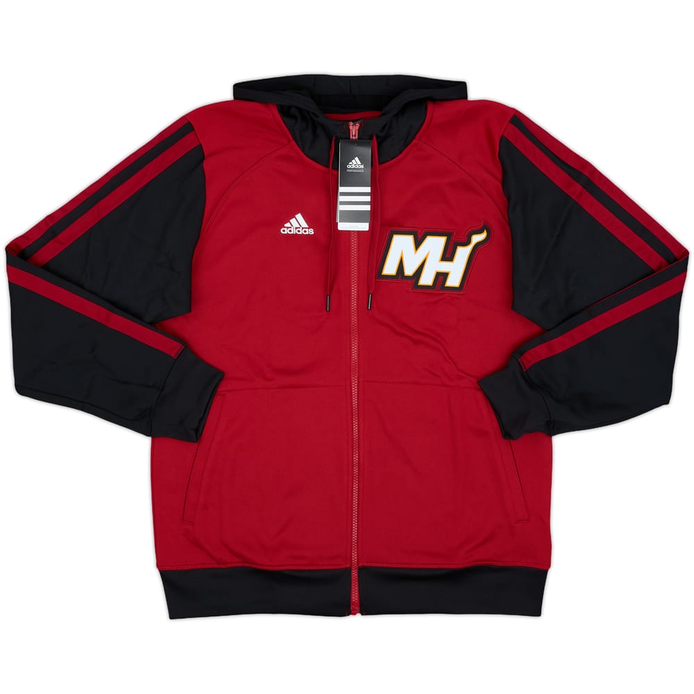 2013-14 Miami Heat adidas Full-Zip Hooded Sweat Top (M)