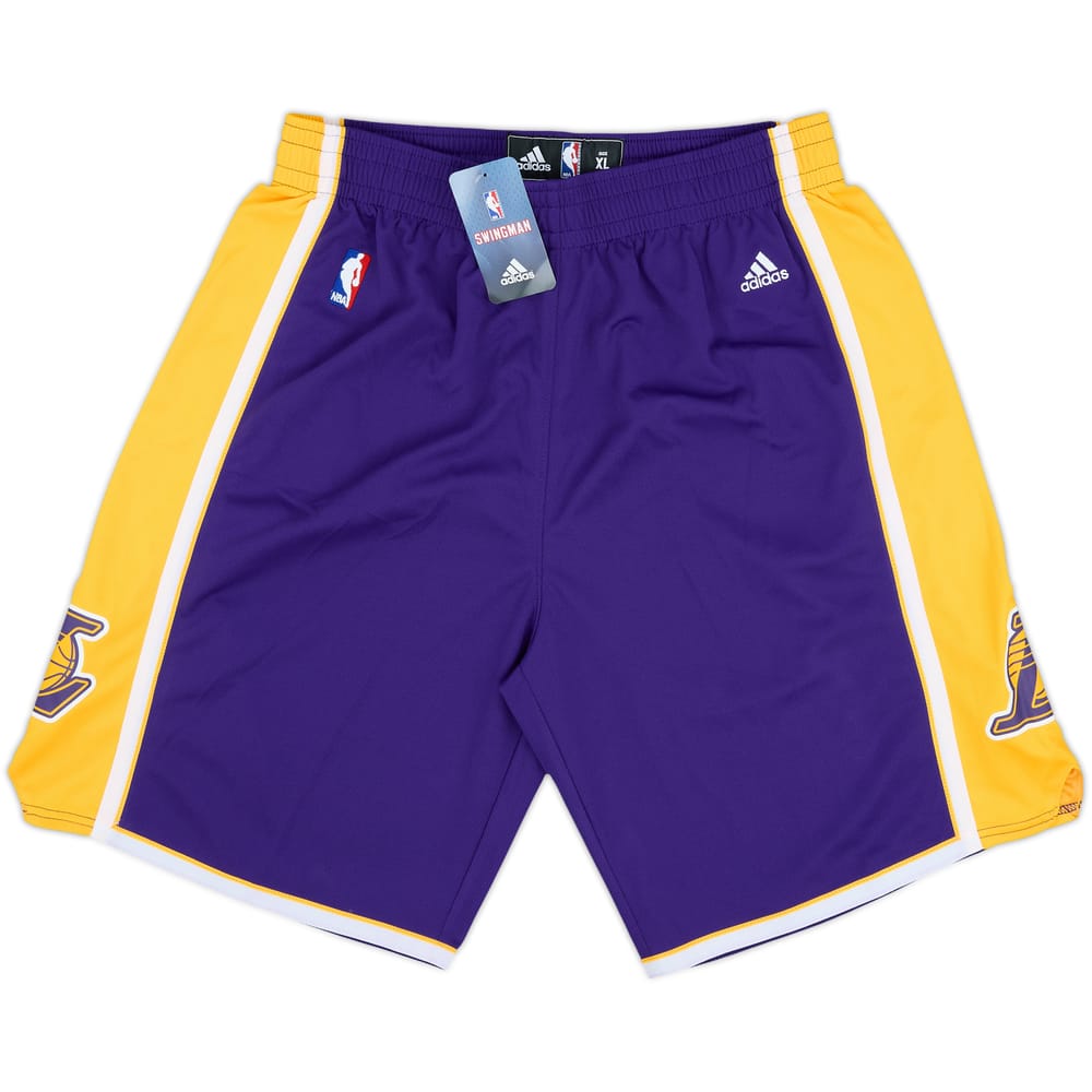 2010-14 LA Lakers adidas Swingman Away Shorts (XL)