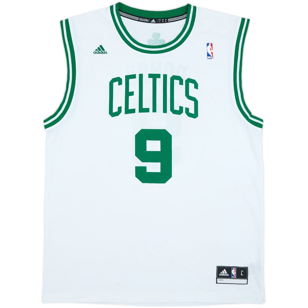 2010-14 Boston Celtics Rondo #9 adidas Home Jersey - 8/10 - (L)