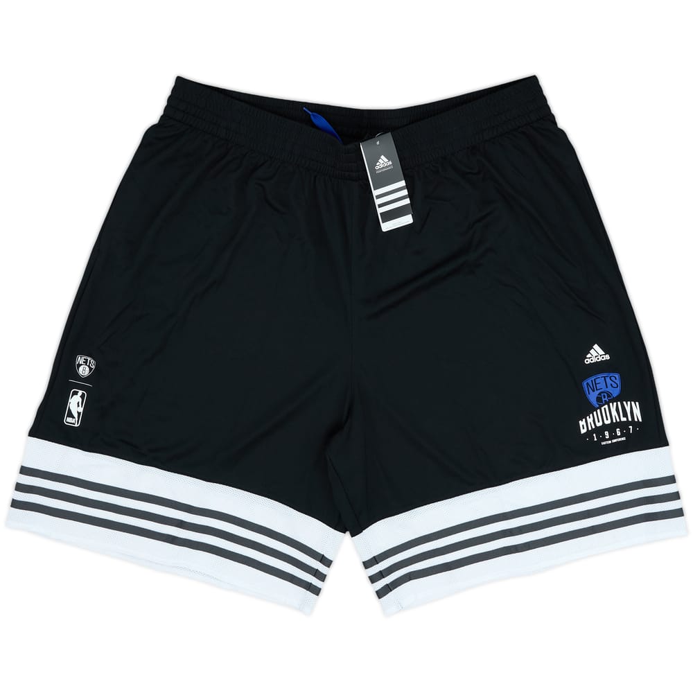 2015-16 Brooklyn Nets adidas Training Shorts (XXL)