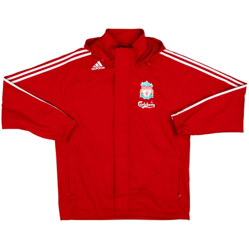 2008-09 Liverpool adidas Hooded Rain Jacket - 7/10 - (M)