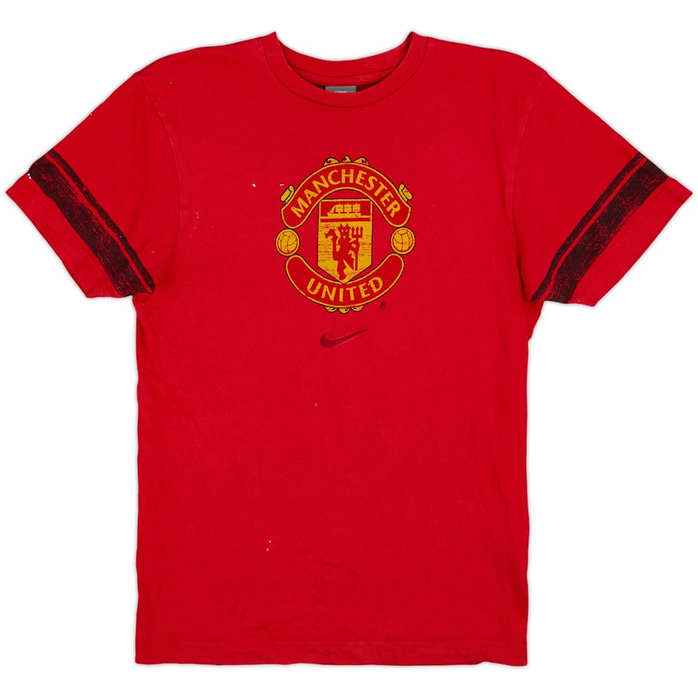2008-09 Manchester United Nike Cotton Tee - 6/10 - (XL.Boys)