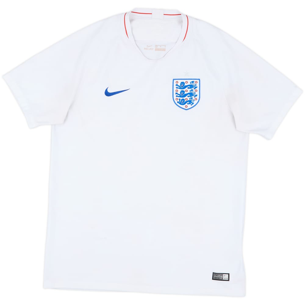 2018-19 England Home Shirt - 4/10 - (L)