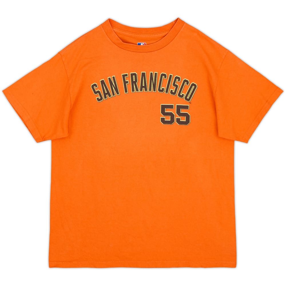 2011 San Francisco Giants Lincecum #55 MLB Tee - 8/10 - (L.Boys)
