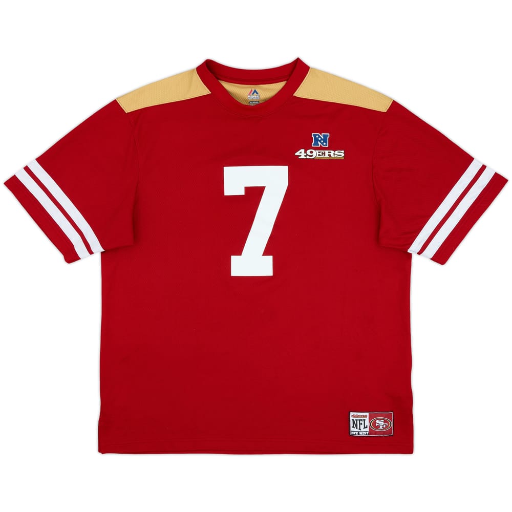 2014 San Francisco 49ers Kaepernick #7 Majestic Jersey Tee - 8/10 - (XL)