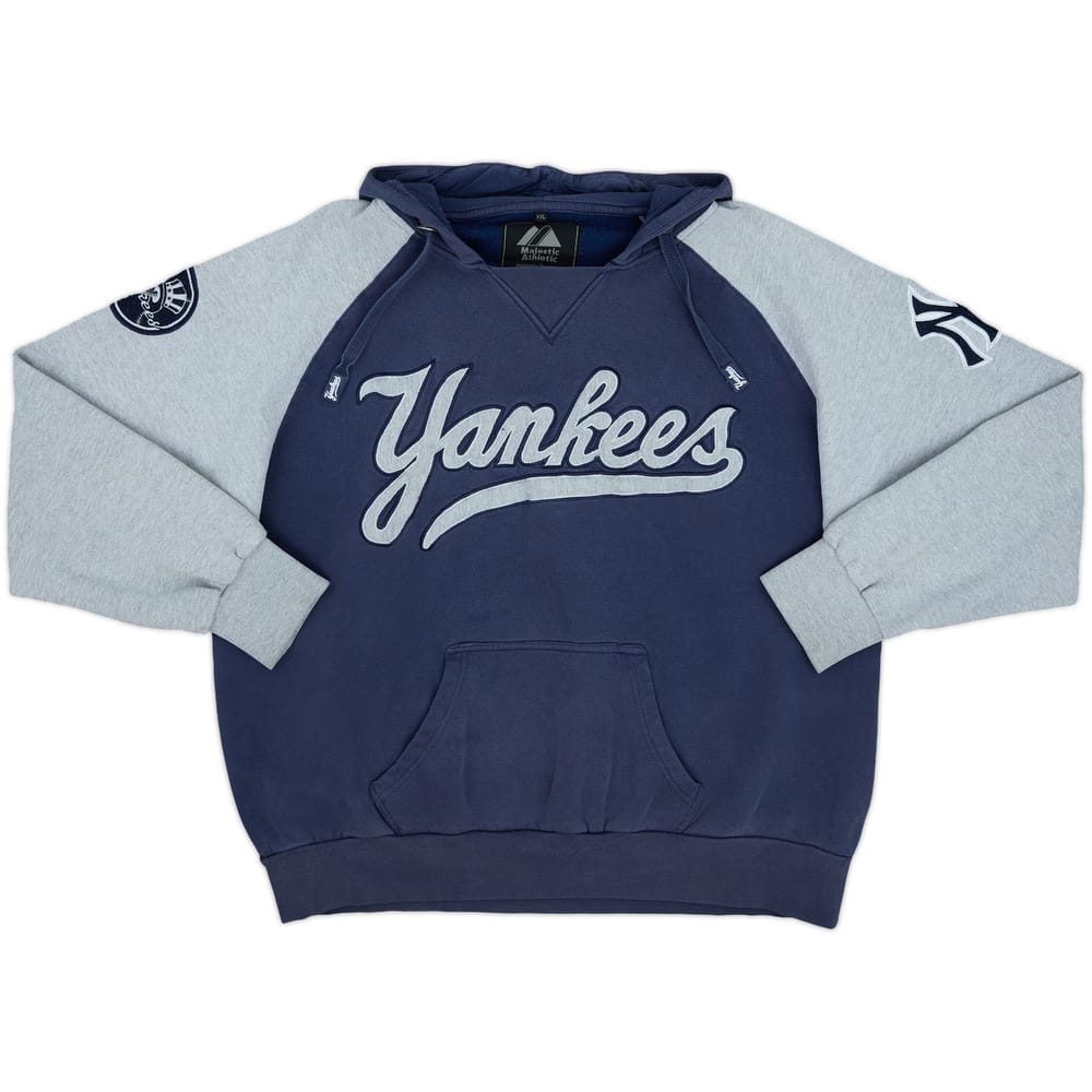 2000s New York Yankees Majestic Hooded Sweat Top - 6/10 - (XXL)