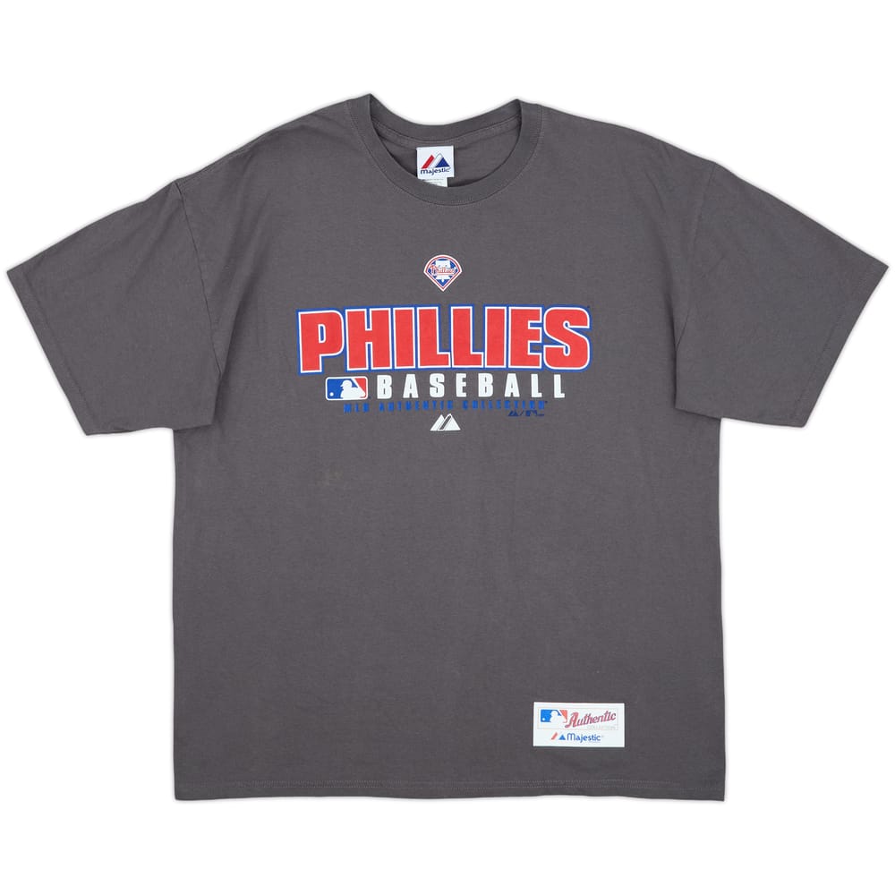 2008 Philadelphia Phillies Majestic Tee - 9/10 - (L)