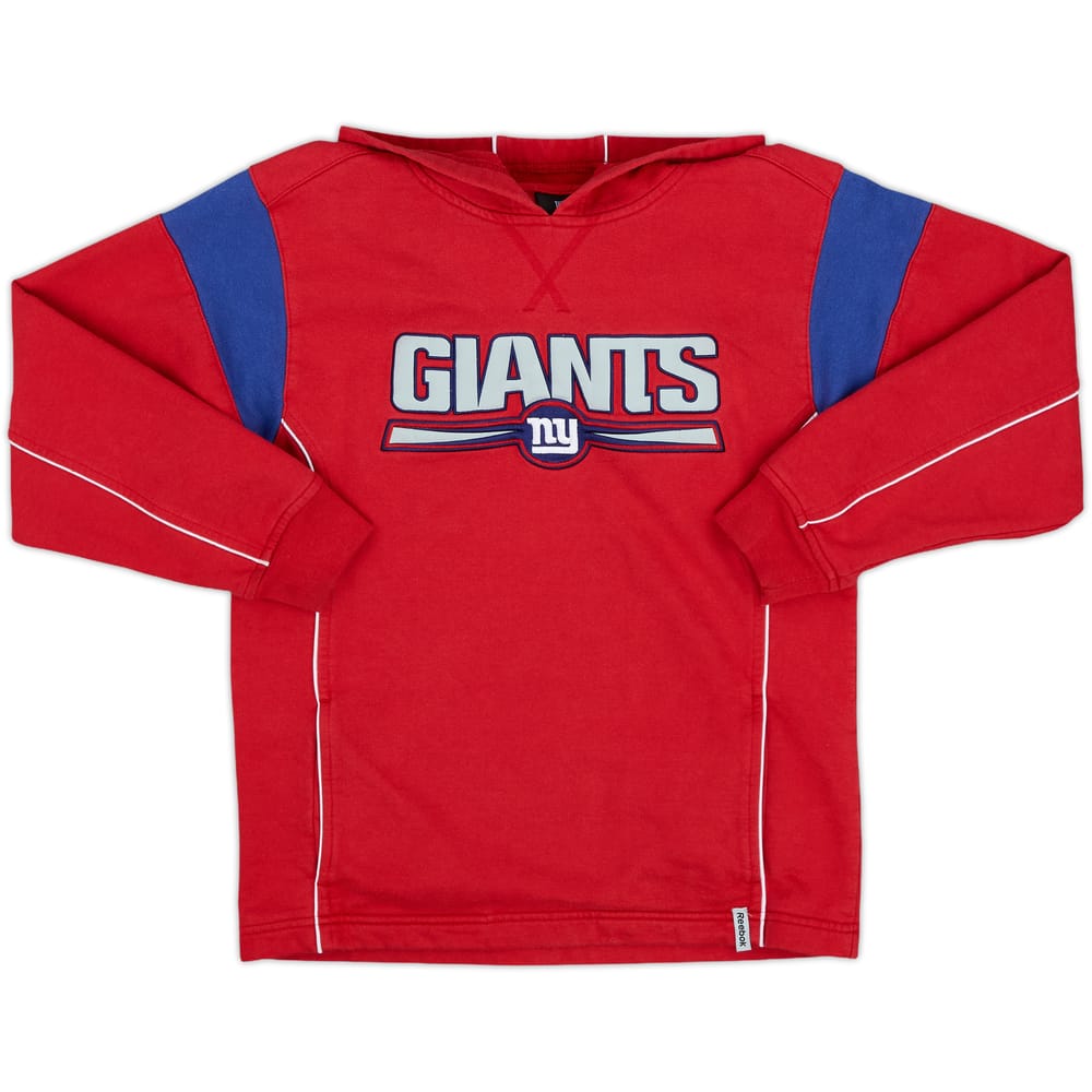 2008 New York Giants Reebok Hooded Sweat Top - 8/10 - (M.Boys)