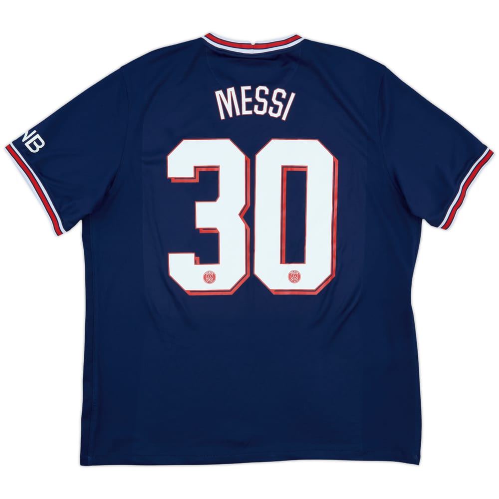 2021-22 Paris Saint-Germain Home Shirt Messi #30 - 7/10 - (XL)
