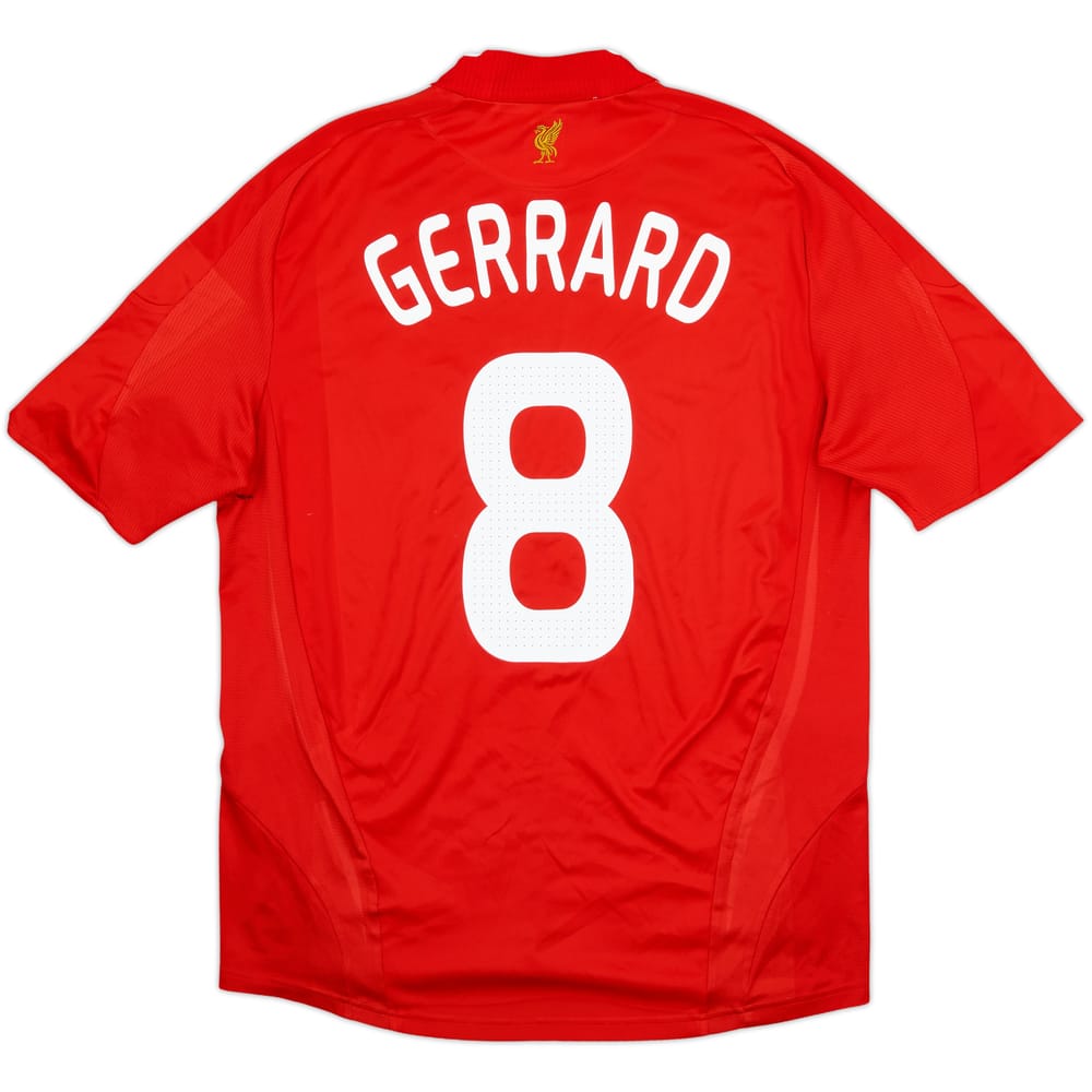 2008-10 Liverpool Home Shirt Gerrard #8 - 6/10 - (L)