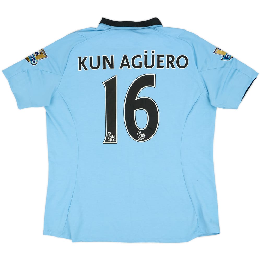2012-13 Manchester City Home Shirt Kun Aguero #16 - 9/10 - (Women's XL)