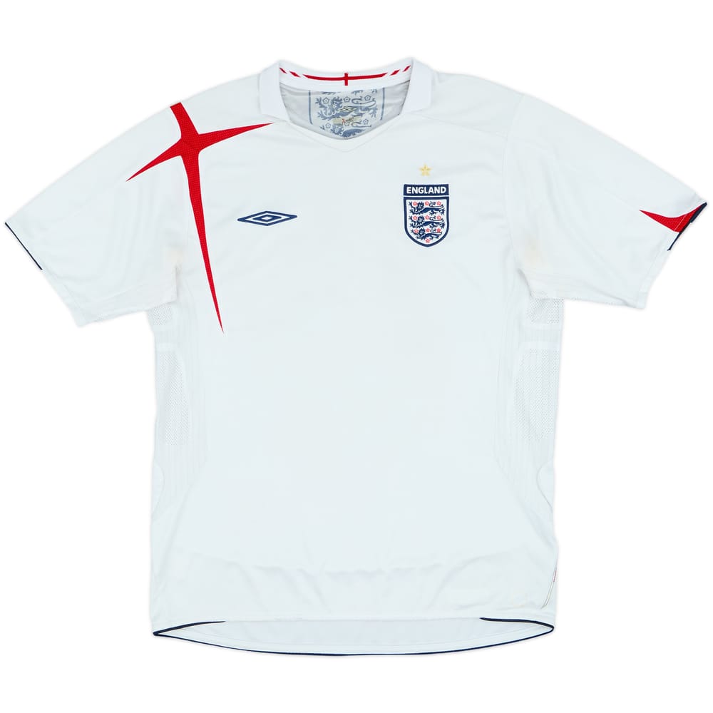 2005-07 England Home Shirt - 5/10 - (L)