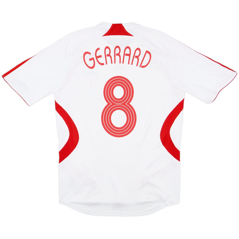 2007-08 Liverpool Away Shirt Gerrard #8 - 5/10 - (M)