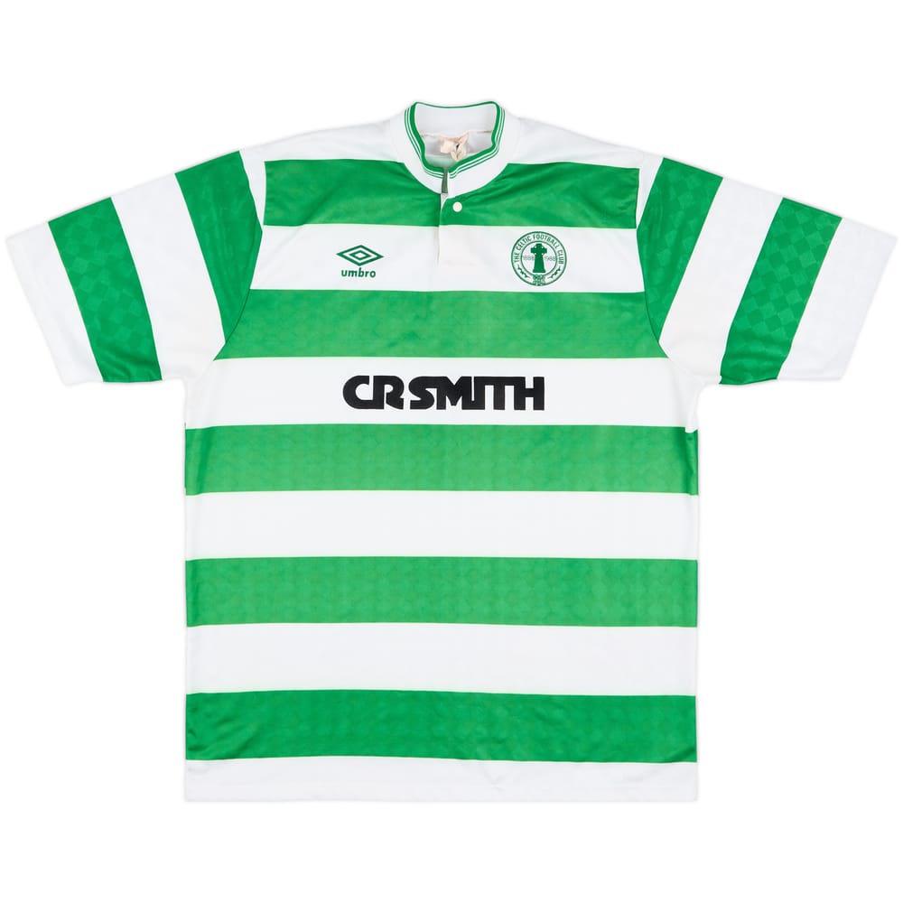 1987-89 Celtic Centenary Home Shirt #4 - 9/10 - (L)