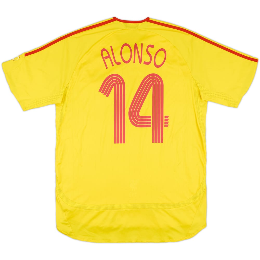 2006-07 Liverpool Away Shirt Alonso #14 - 6/10 - (L)