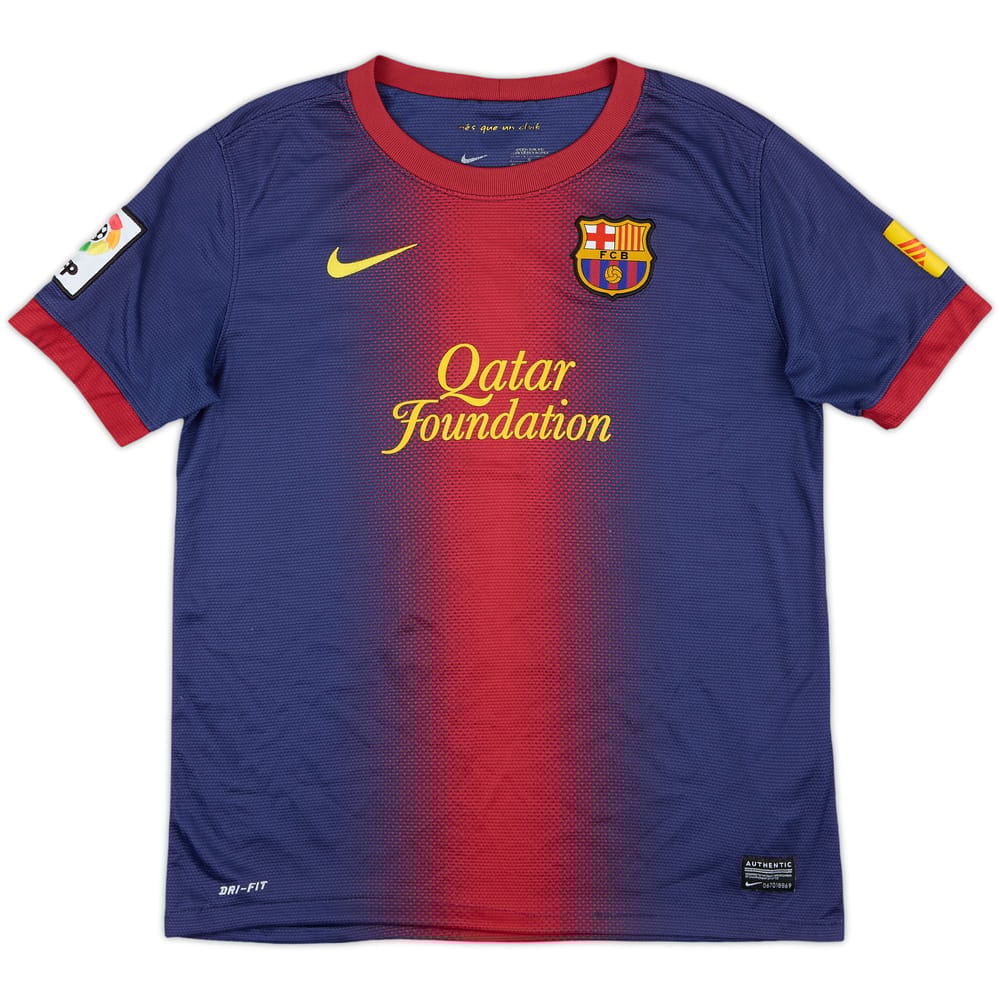 2012-13 Barcelona Home Shirt - 7/10 - (L.Boys)