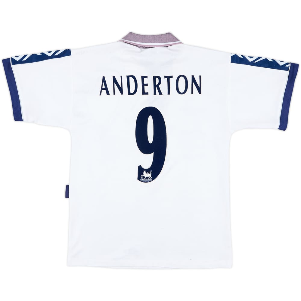 1995-97 Tottenham Home Shirt Anderton #9 - 7/10 - (S)